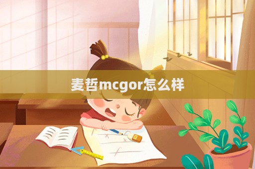 麥哲mcgor怎么樣  第1張