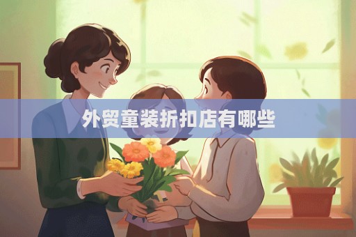 外貿童裝折扣店有哪些