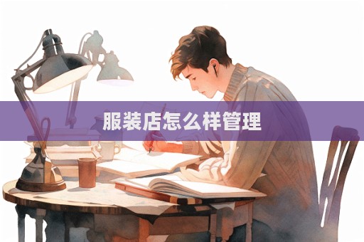 服裝店怎么樣管理