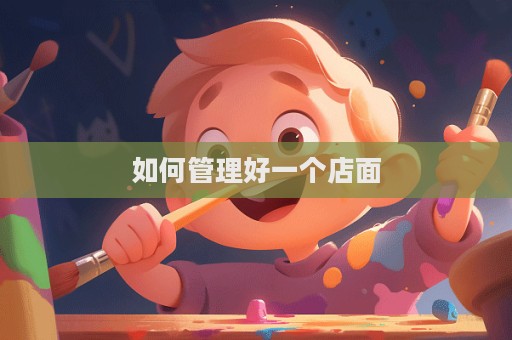 如何管理好一個店面  第1張