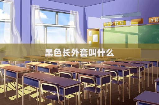 黑色長(zhǎng)外套叫什么