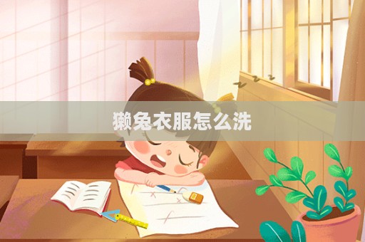 獺兔衣服怎么洗