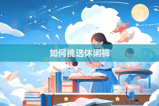 如何挑選休閑褲