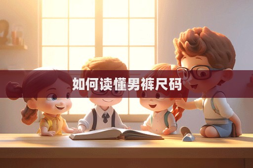 如何讀懂男褲尺碼