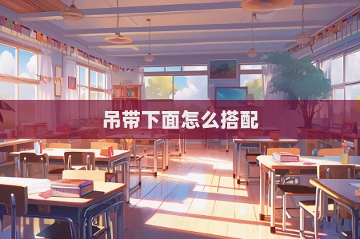 吊帶下面怎么搭配