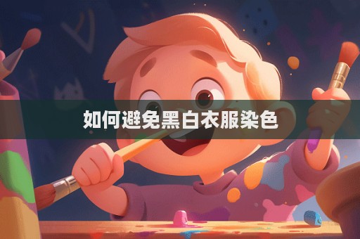如何避免黑白衣服染色