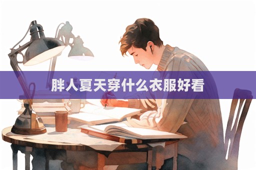 胖人夏天穿什么衣服好看