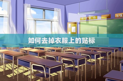 如何去掉衣服上的貼標  第1張