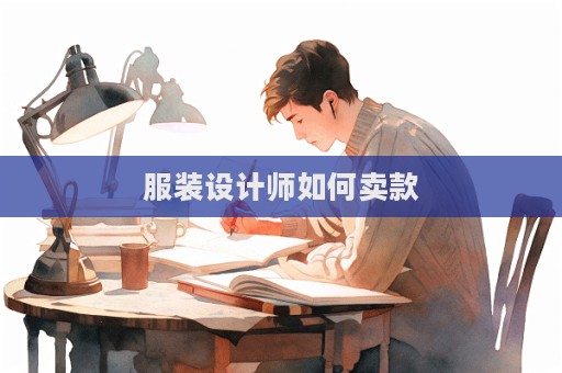 服裝設計師如何賣款