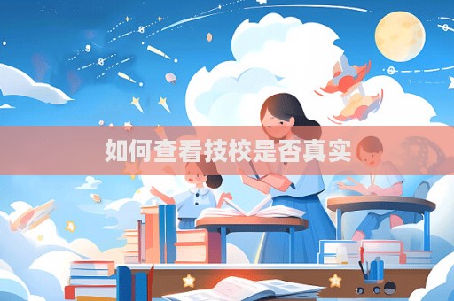 如何查看技校是否真實