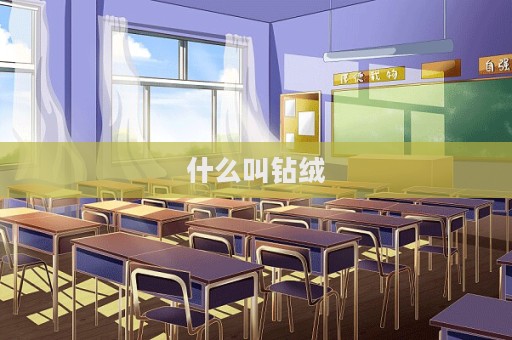 什么叫鉆絨