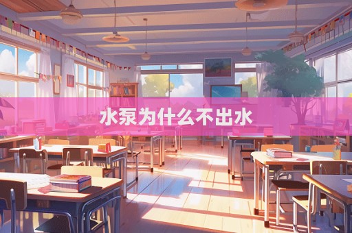 水泵為什么不出水  第1張