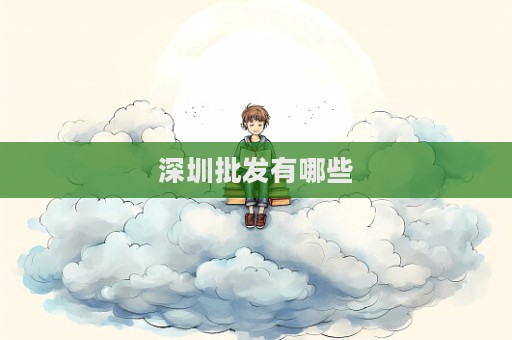 深圳批發有哪些  第1張